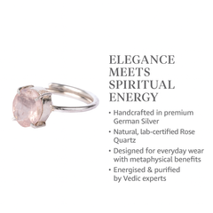 Rose quartz Bracelet & Ring
