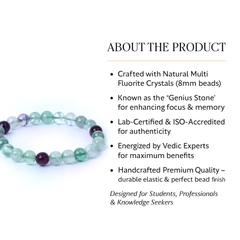 Multi Fluorite Bracelet - Study & Focus