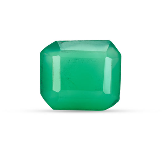 7.34 Carat Green Onyx (Chalcedony Stone) - Natural & Lab-Certified  04/08 - 3