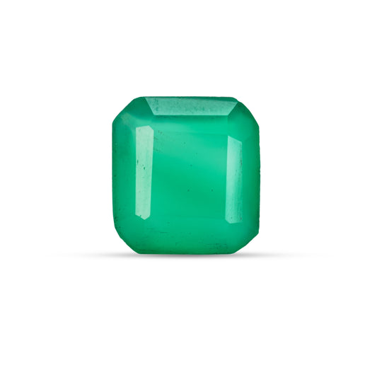 7.79 Carat Green Onyx (Chalcedony Stone) - Natural & Lab-Certified  06/08 - 30