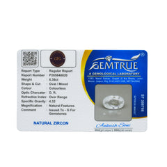 6.38 Carat Natural Zircon Gemstone - 23/08-324