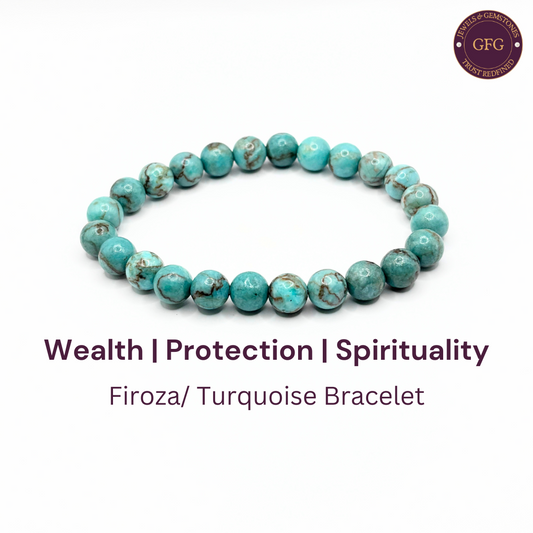 African Firoza Turquoise Bracelet- 8 mm