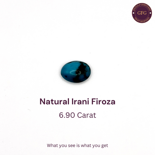 6.90 Carat Natural & Lab-certified Irani Firoza/Turquoise- GT 62348