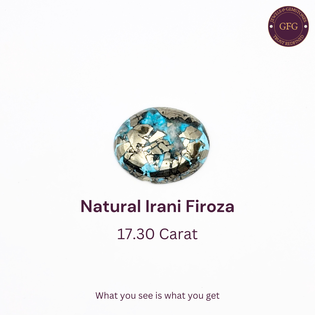 17.30 Carat Natural & Lab-certified Irani Firoza/Turquoise- GT 09123