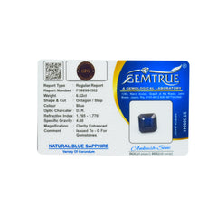 6.82 Carats Natural Blue Sapphire (Neelam) Stone - 09/08-34
