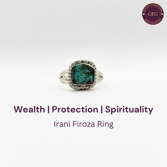 Irani Firoza German Silver Ring- IFR- 10