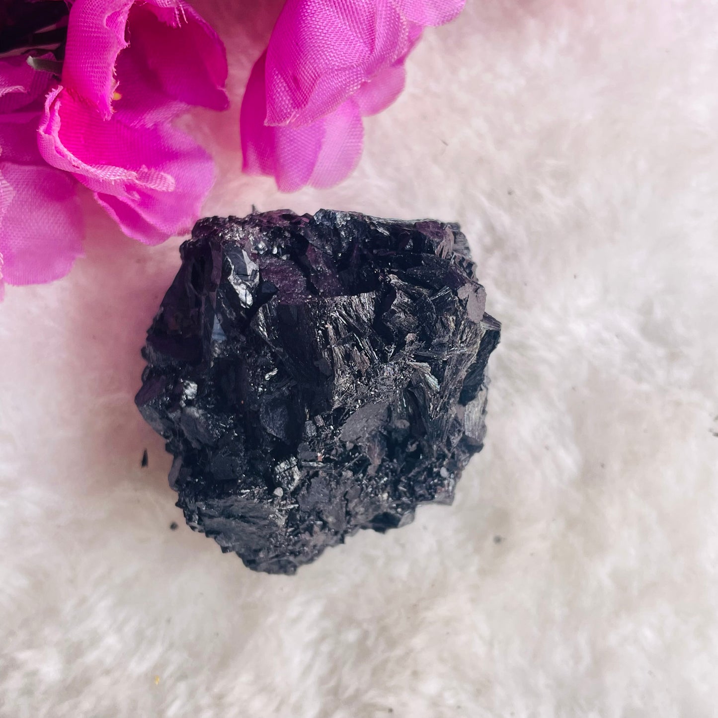 Natural Raw Black Tourmaline Cluster/ Stone - 100 gm