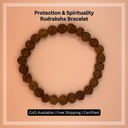 Protection & Spirituality- Rudraksha Bracelet