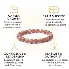 Government Job Sunstone Bracelet