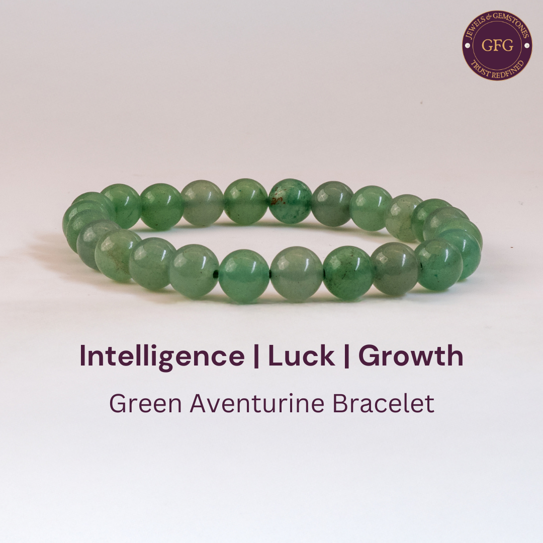 Luck & Intelligence Bracelet - Green Aventurine Bracelet - 10mm