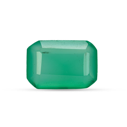 5.52 Carat Green Onyx (Chalcedony Stone) - Natural & Lab-Certified  05/08 - 4