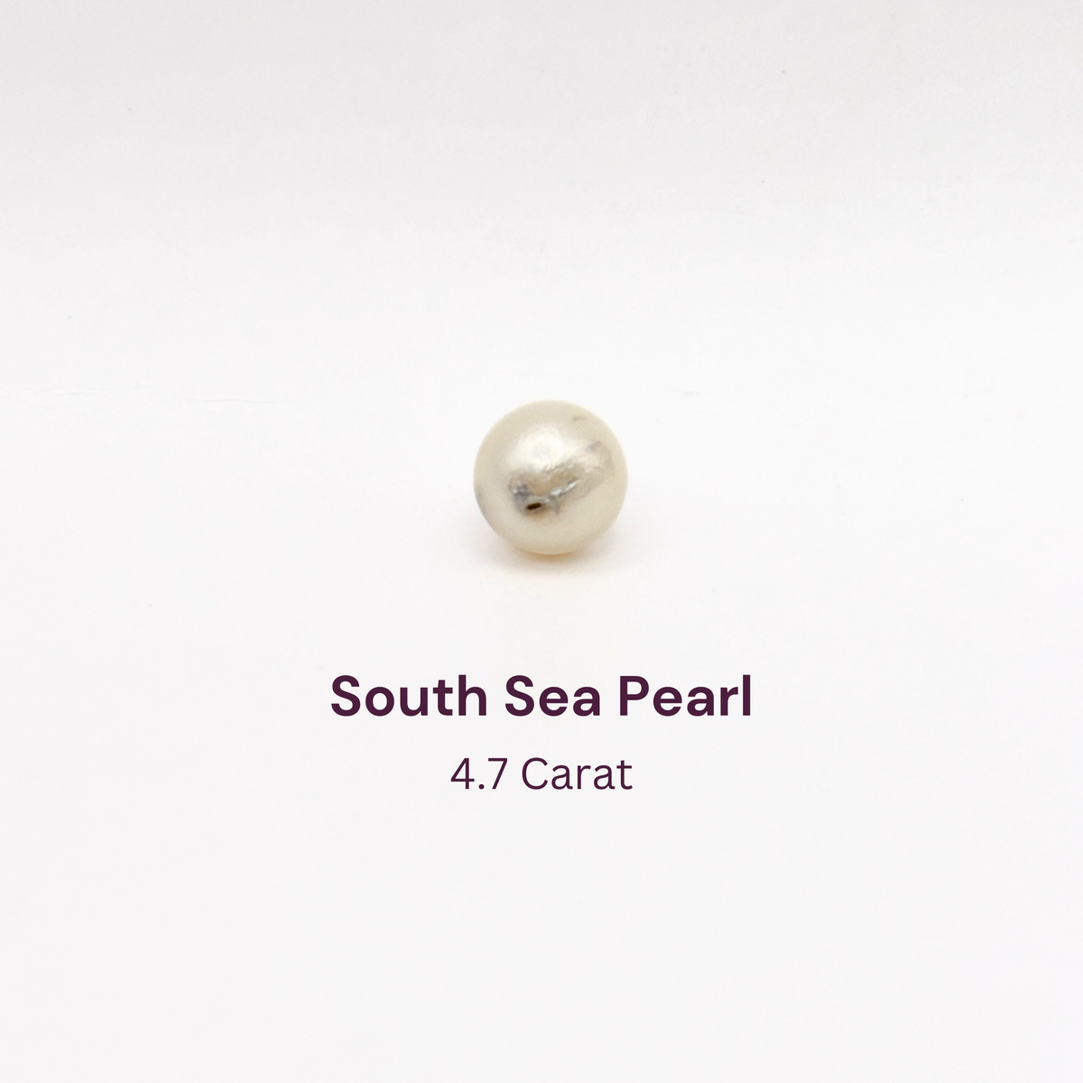 4.7 Carat Natural South Sea Pearl - Sachcha Moti - Lab Certified (SKU- GT5299)
