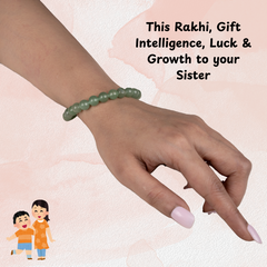Raksha Bandhan Gift for Sister - Green Aventurine - 8mm