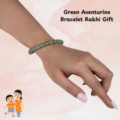 Raksha Bandhan Gift for Sister - Green Aventurine - 8mm