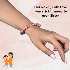 Raksha Bandhan Gift for Sister - Rhodochrosite Bracelet - Love & Harmony