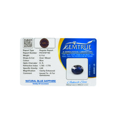 6.11 Carats Natural Blue Sapphire (Neelam) Stone - 09/08-46