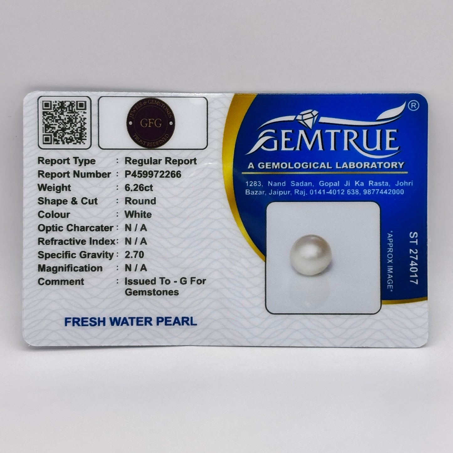 6.26 Carat Freshwater Pearl Moti (SKU- GT2266)
