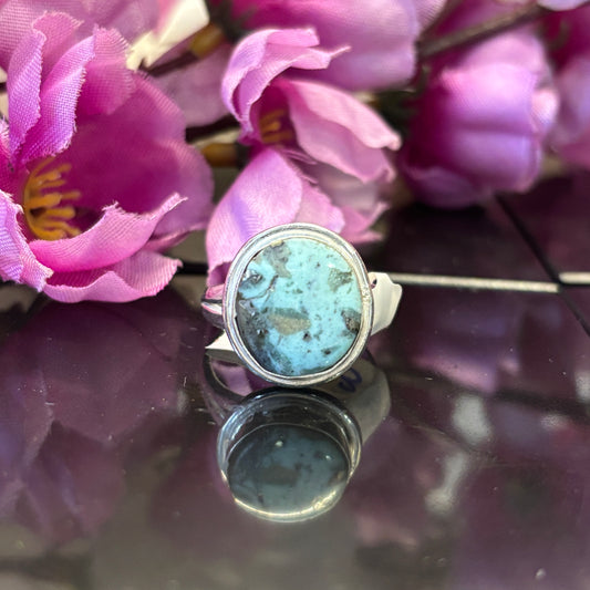 Irani Firoza/ Turquoise German Silver Ring
- IF/03