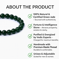 Green Jade Bracelet - Fortune & Healing