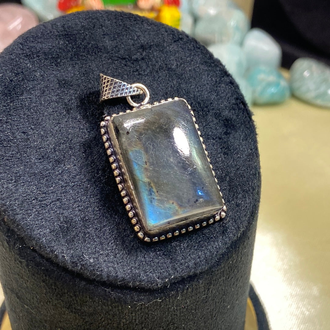 Labradorite Pendant Rectangle Shape