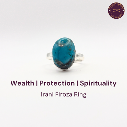 Irani Firoza German Silver Ring- IFR-12