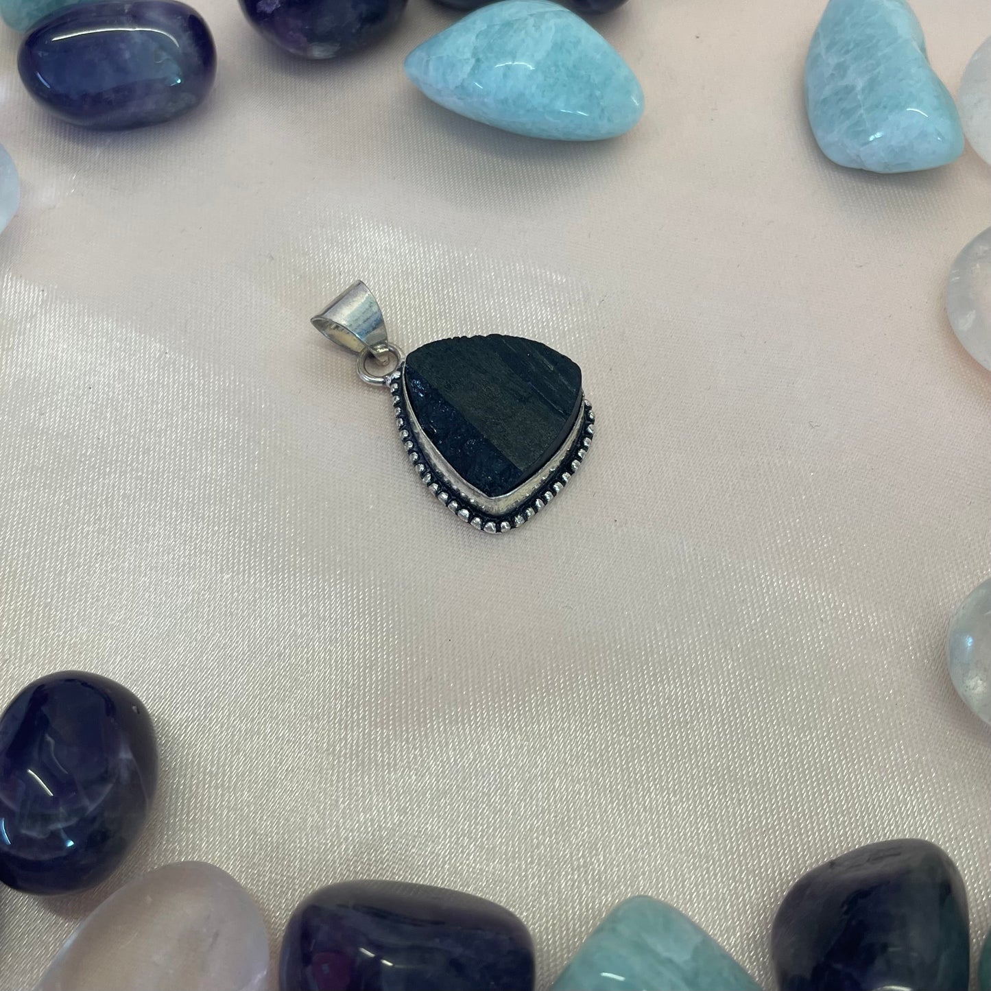 Irregular Black Tourmaline Pendant