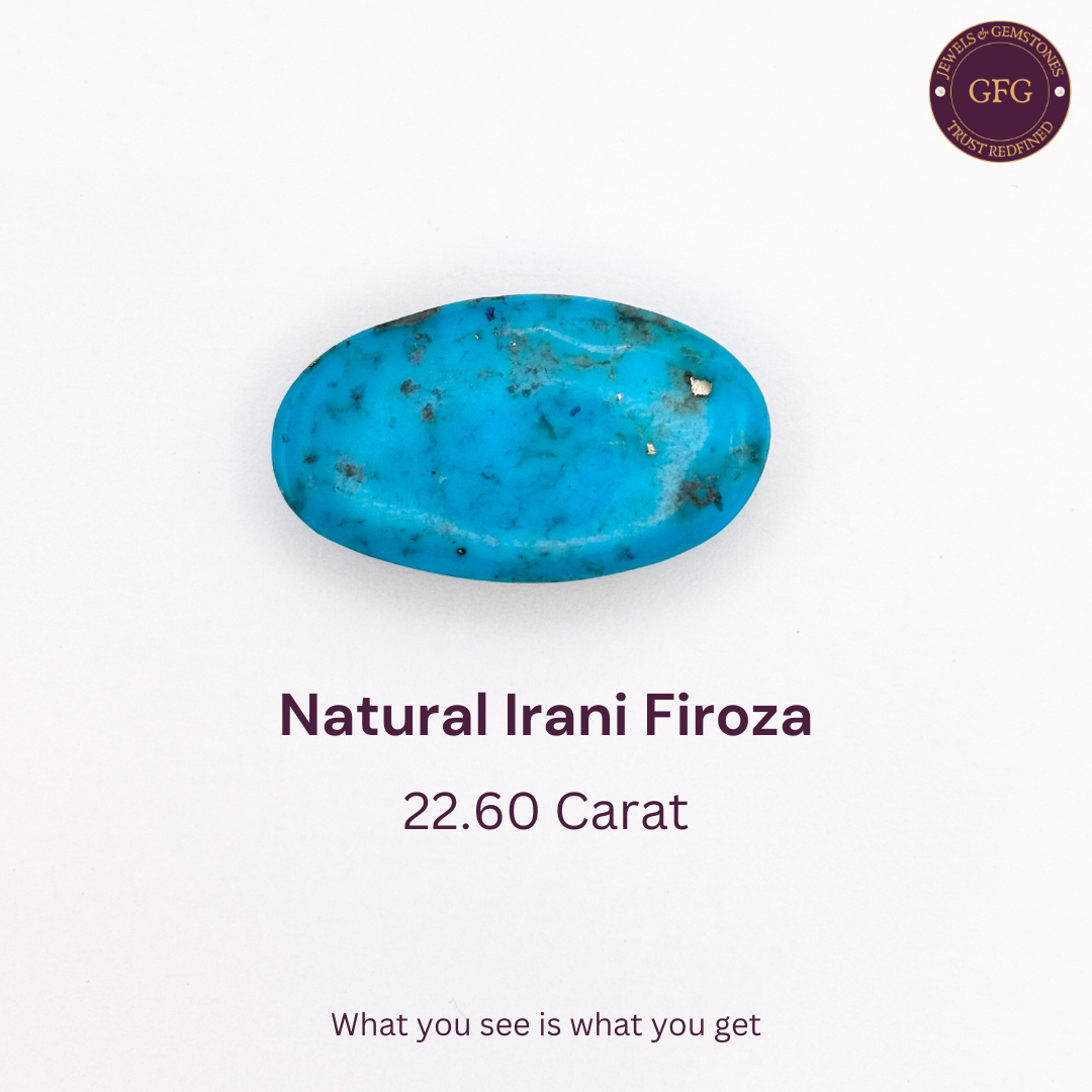 22.60 Carat Natural & Lab-certified Irani Firoza/Turquoise- GT 6787