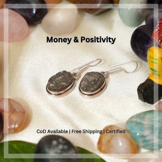 Pyrite Earrings - Money, Positivity & Healing - Lab Tested