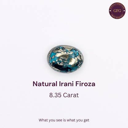 8.35 Carat Natural & Lab-certified Irani Firoza/Turquoise- GT 42394