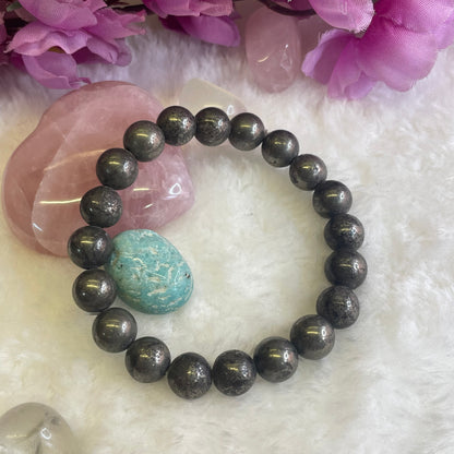 Money & Positivity Bracelet - Pyrite - 10 mm