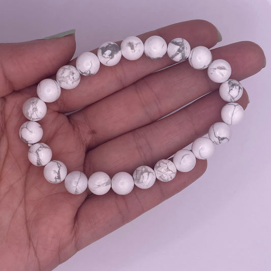 Intuition & Creativity Bracelet - Howlite - 8 mm