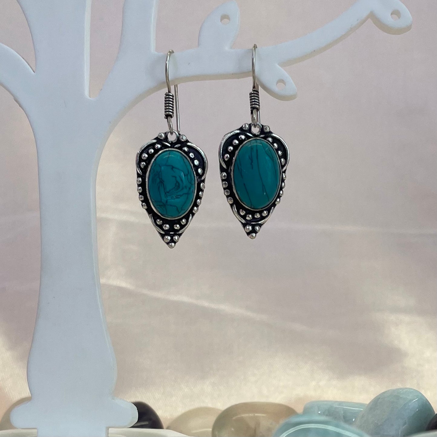 Blue Teardrop Earrings