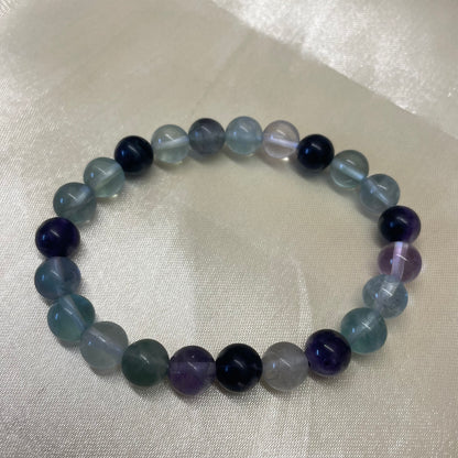 Study & Focus Bracelet - Multi Fluorite Bracelet - 8mm