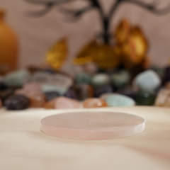 Charging Selenite Plate Round- 3 inch