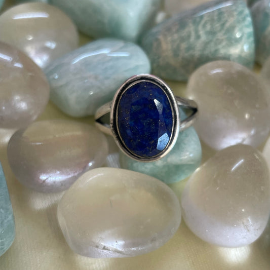 Lapiz Lazuli German Silver Ring