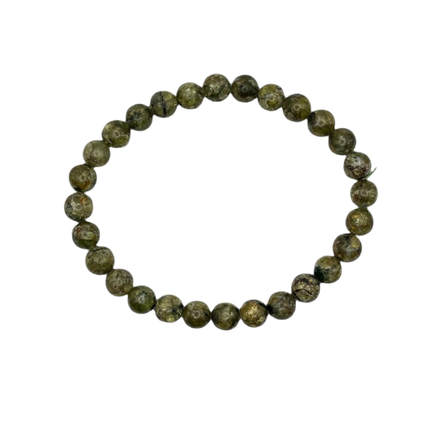 Vitality, Intelligence & Career-Natural Peridot Bracelet- 6 mm