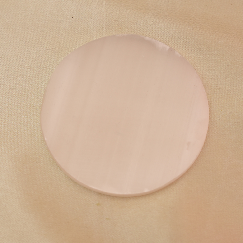 Charging Selenite Plate Round- 3 inch
