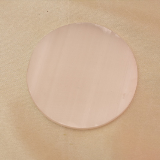 Charging Selenite Plate Round- 3 inch