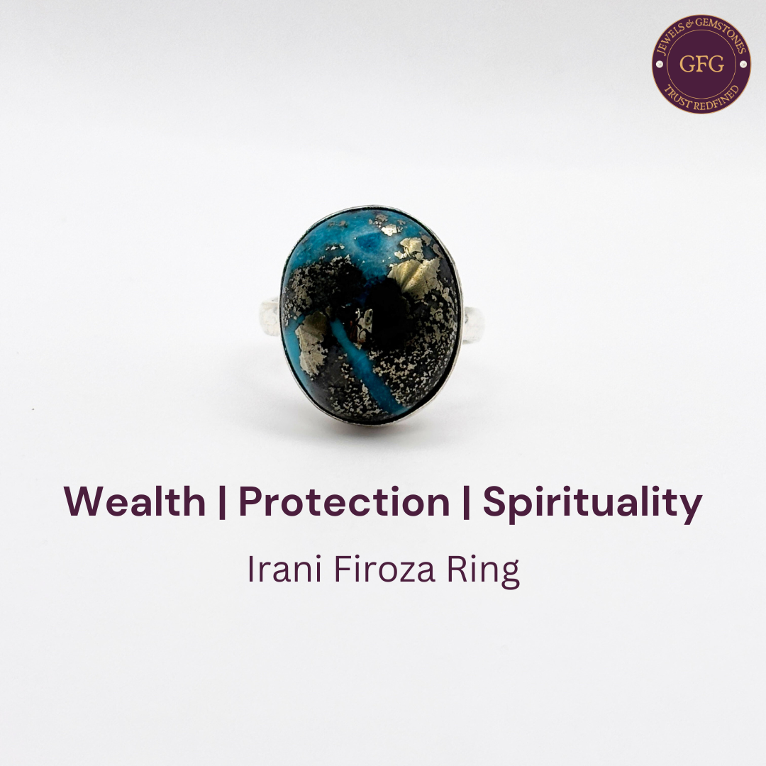 Irani Firoza German Silver Ring- IFR- 21