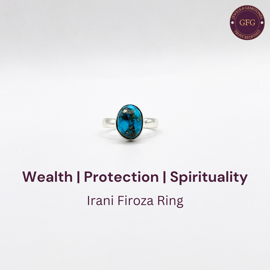 Irani Firoza German Silver Ring- IFR- 24