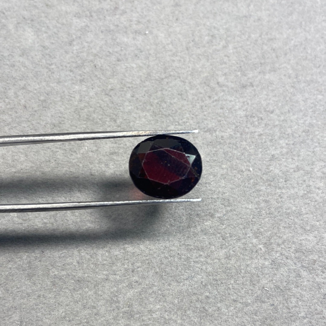 7.84 Carat Black Gomed Garnet