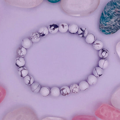 Intuition & Creativity Bracelet - Howlite - 8 mm