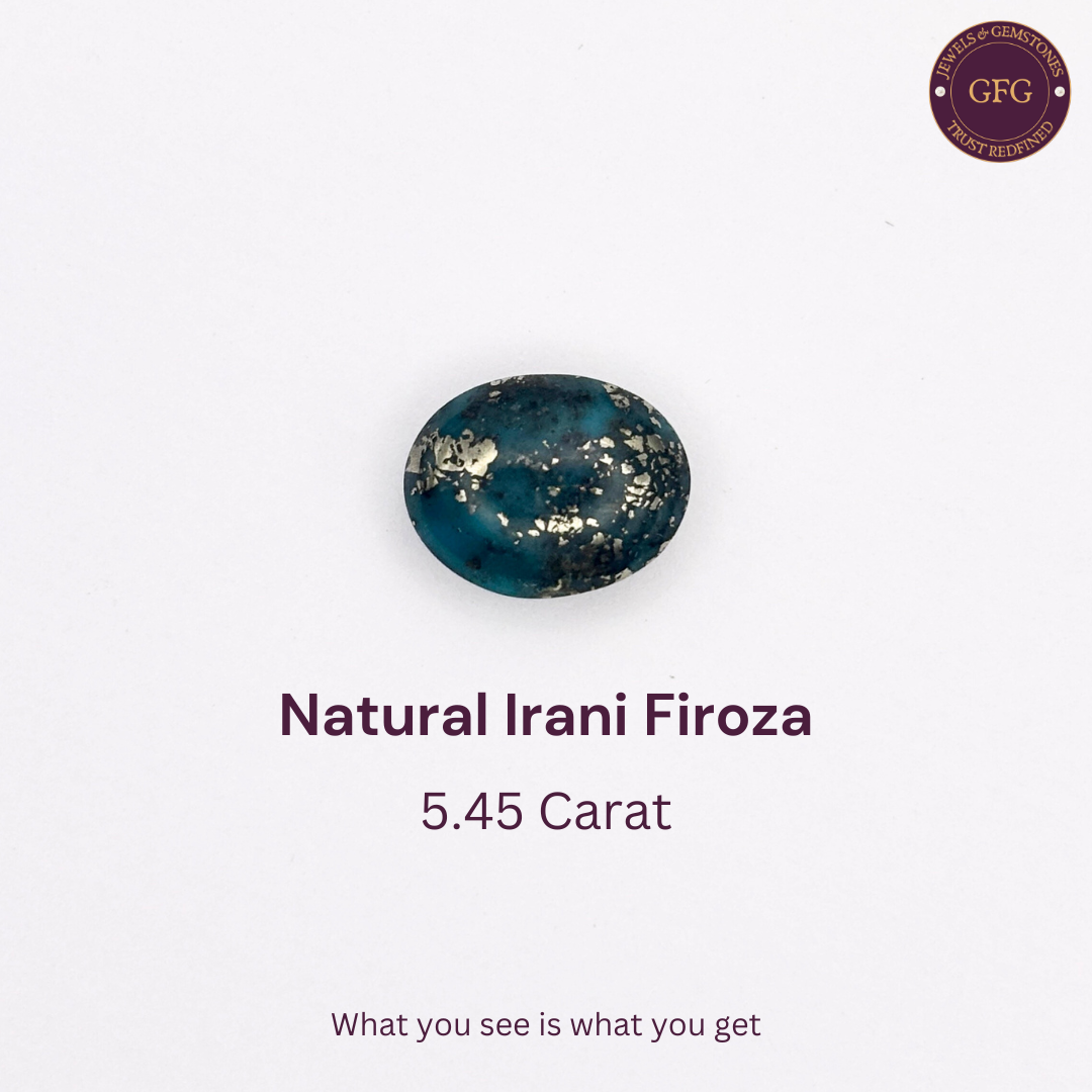 5.45 Carat Natural & Lab-certified Irani Firoza/Turquoise- GT 99312