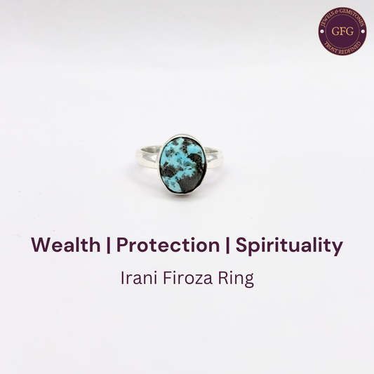 Irani Firoza German Silver Ring- IFR- 23