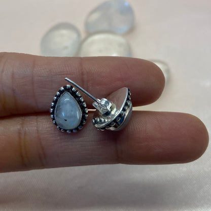 Moonstone Studs