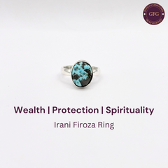 Irani Firoza German Silver Ring- IFR- 23