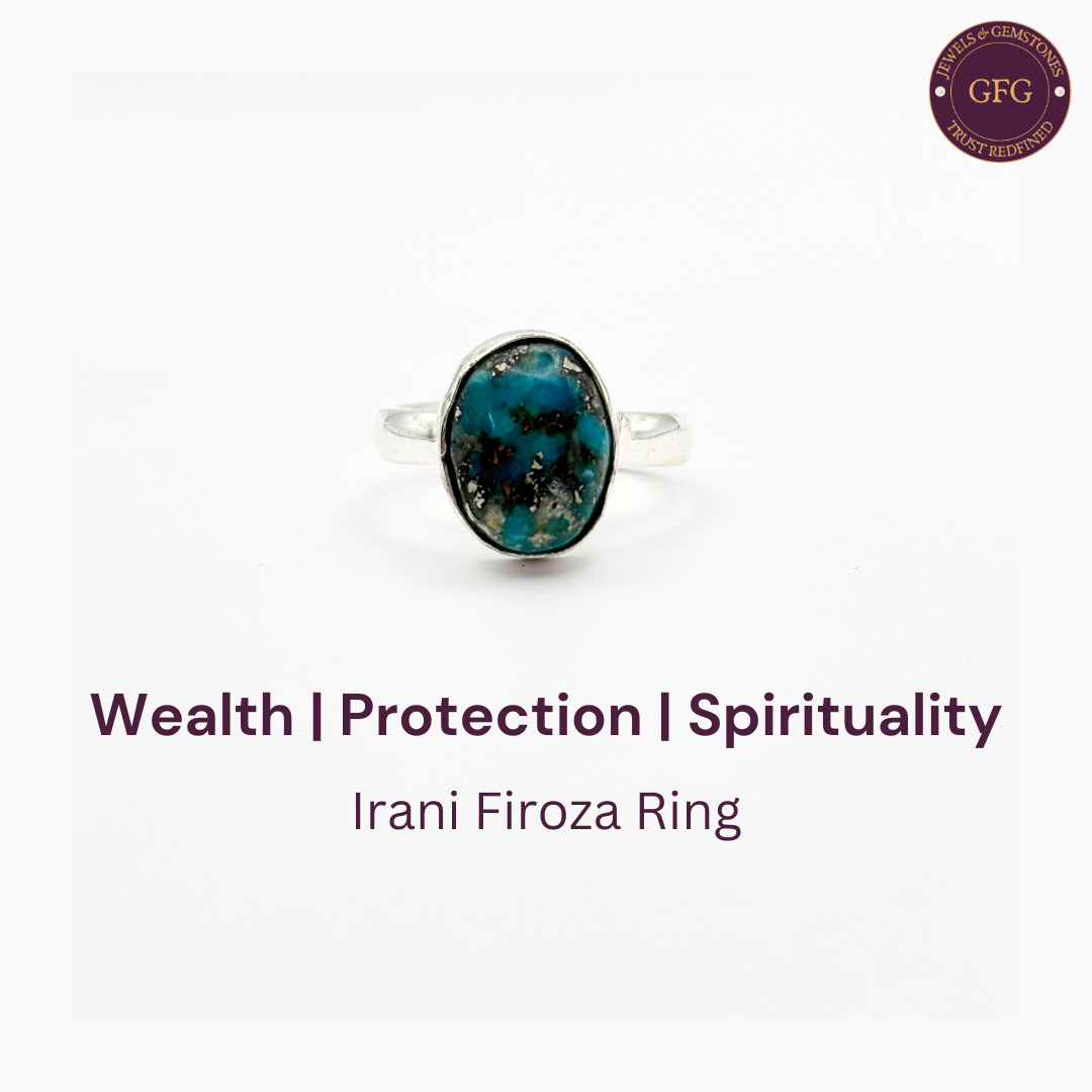 Irani Firoza German Silver Ring- IFR- 25