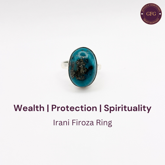 Irani Firoza German Silver Ring- IFR- 29