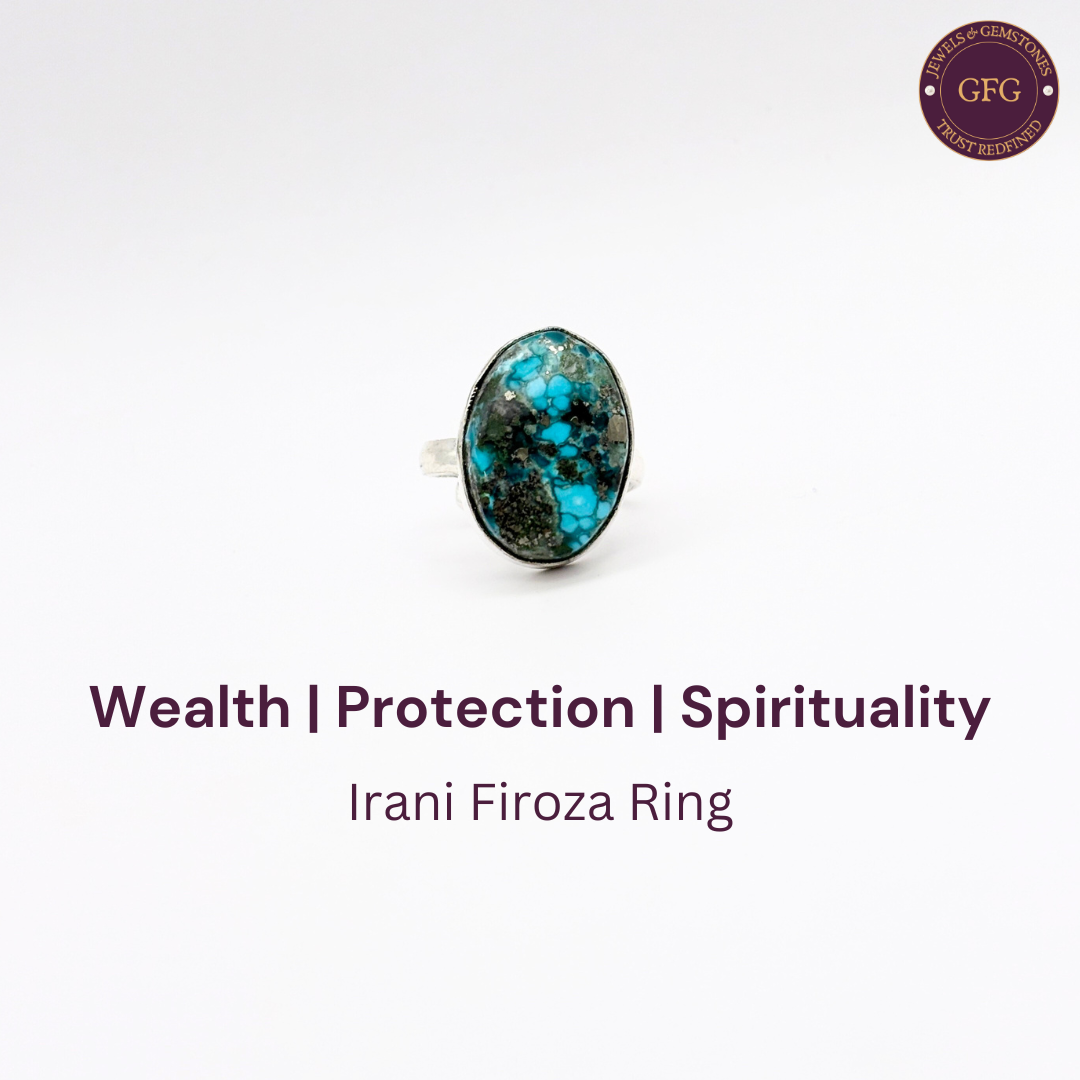 Irani Firoza German Silver Ring- IFR- 30