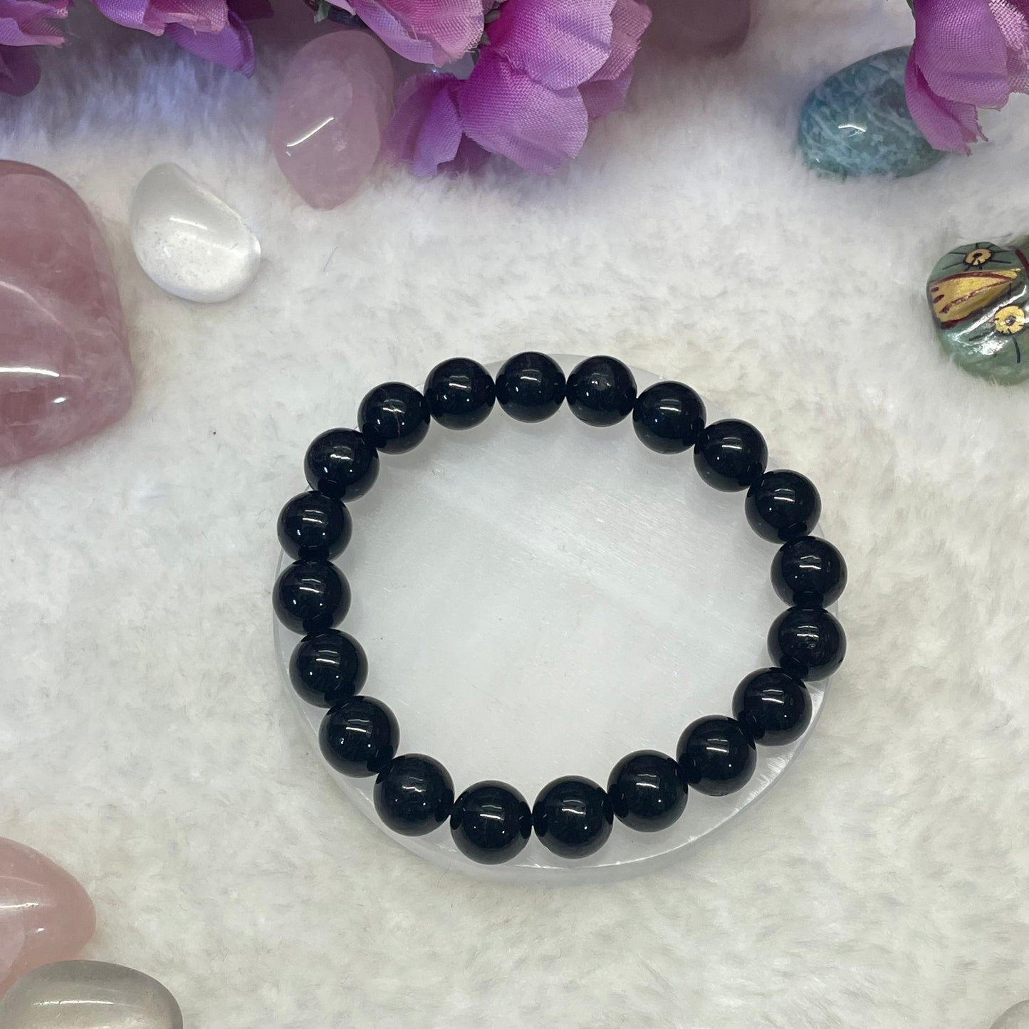 Nazar & Negativity Protection Bracelet - Black Tourmaline - 10 mm